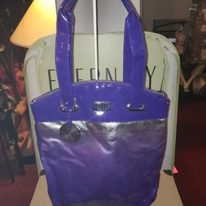 Versus Versace metallic purple handbag